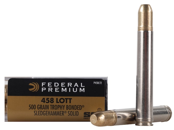 Federal Premium Safari Ammo 458 Lott 500 Grain Trophy Bonded