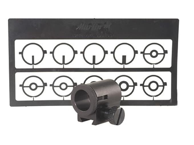 Williams Target Globe Front Sight with 10 Inserts Less Attaching Base Aluminum Black