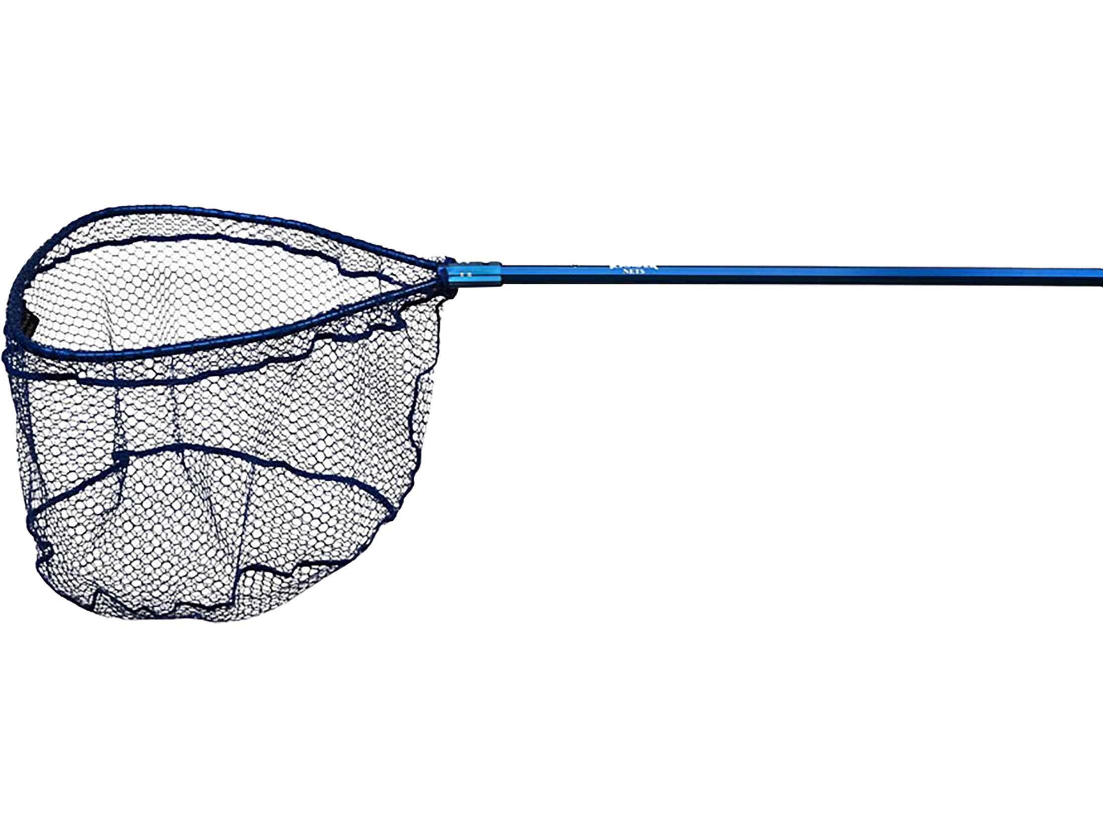 Outdoor Fly Fishing Landing Net Clear Rubber Replacement Mesh Bag(Large)
