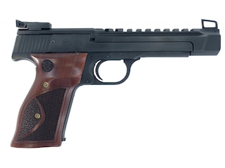 Smith & Wesson Model 41 Optics Ready Semi-Automatic Pistol 22 Long Rifle 5.5" Barrel 10-Round Blued Wood image