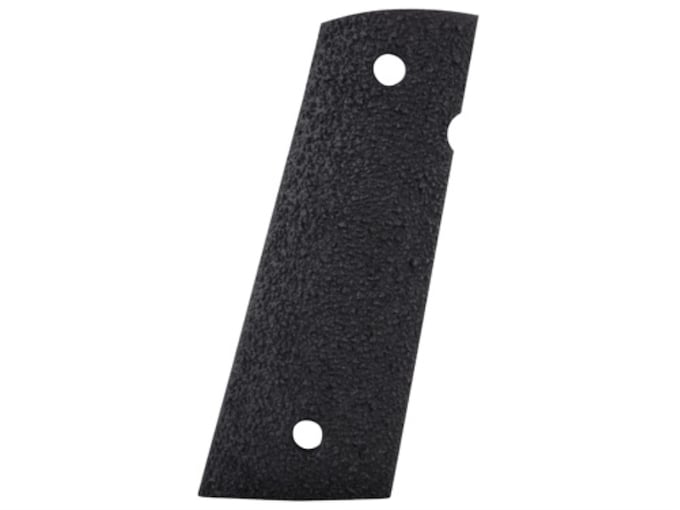 ERGO XTR Grip Panels Aggressive Texture Square Bottom 1911 Government, Commander Hard Rubber Black