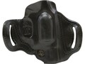 DeSantis Gunhide Roscoe Cross Draw OWB Holster Right Hand S&W J Frame 2" Leather Black