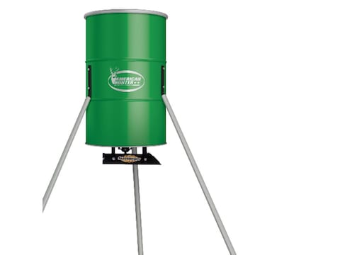 American Hunter 350 Lb Tripod Game Feeder Sun Slinger Kit