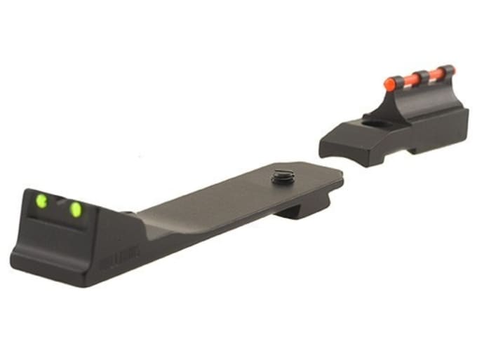 Williams Fire Sight Set Dovetail Marlin 25N and 25MN with Front Ramp, Rear Dovetail Aluminum Black Fiber Optic Green