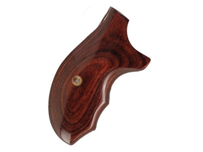 Smith & Wesson Factory Grips Combat-Style with 3 Finger Grooves S&W J-Frame Round Butt Rosewood