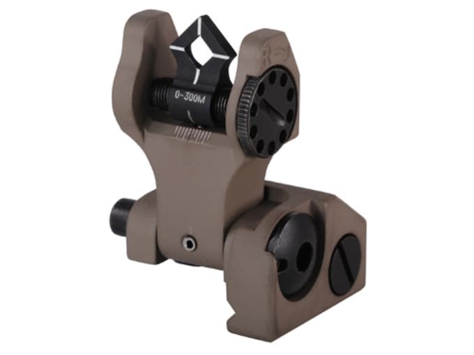 Troy Industries Rear Flip-Up Battle Sight Di-Optic Aperture (DOA) AR-15 Aluminum