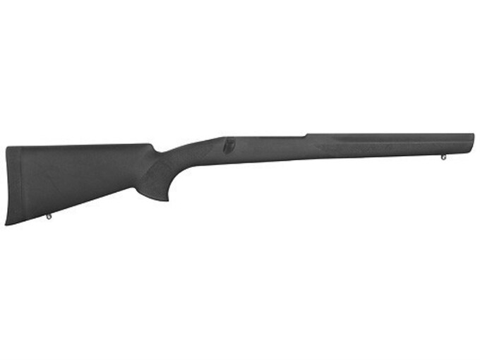 Hogue Rubber OverMolded Rifle Stock Winchester Model 70 Long Action Varmint Full Bed Synthetic Black