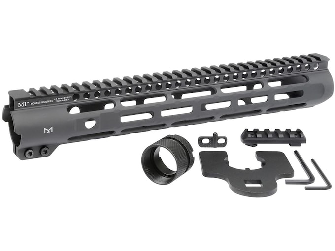 Midwest Industries Slim Line Free Float M-LOK Handguard AR-15 Aluminum Black