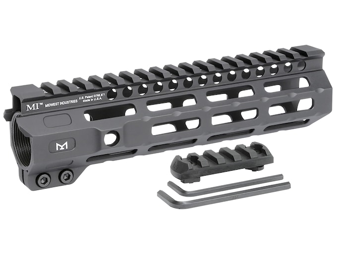 Midwest Industries Combat Rail Free Float M-LOK Handguard AR-15 Aluminum Black