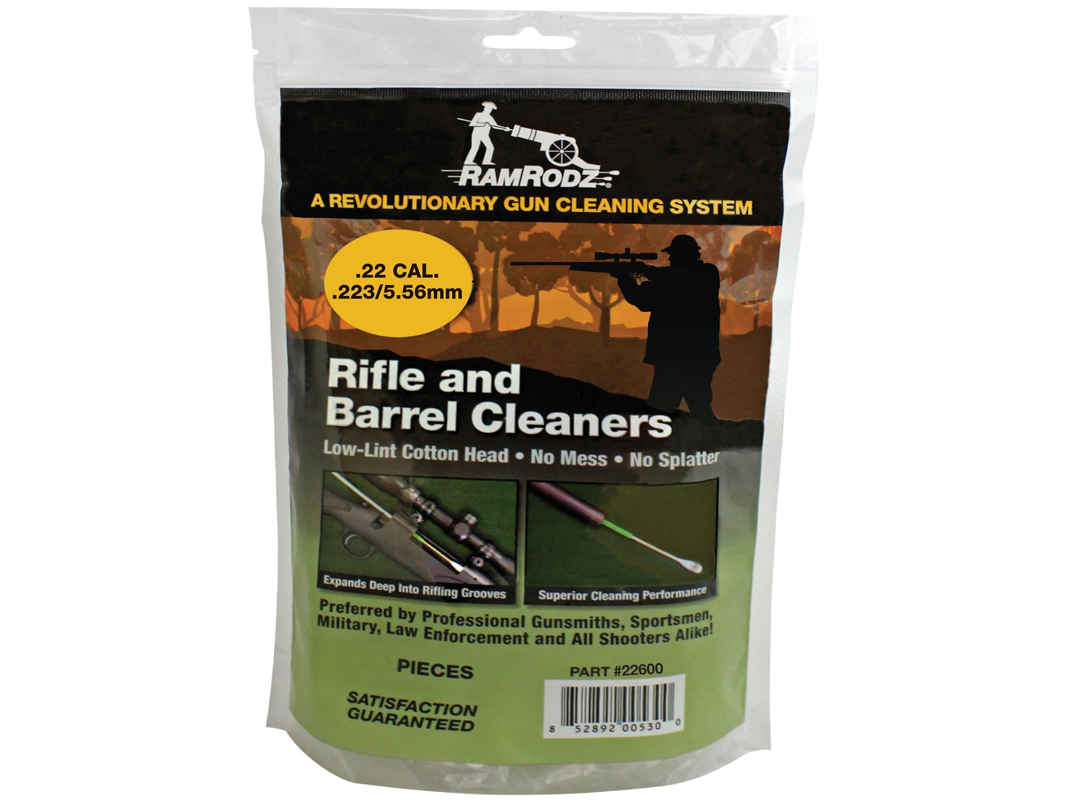 RamRodz Cotton Gun Cleaning Swabs