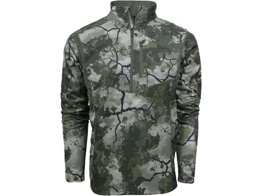 King's Camo Men's Hunter 1/4 Zip Long Sleeve Shirt Polyester Realtree