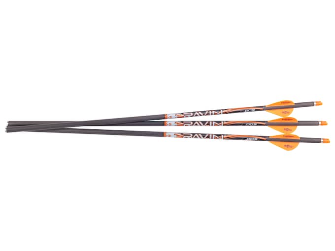 Ravin .003 Match Grade 20" Carbon Crossbow Bolt with Lighted Nock 3 PK