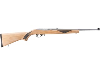 Ruger 10/22 Sporter 75th Anniversary Semi-Automatic Rimfire Rifle 22 Long Rifle 18.5" Barrel Stainless and Natural image