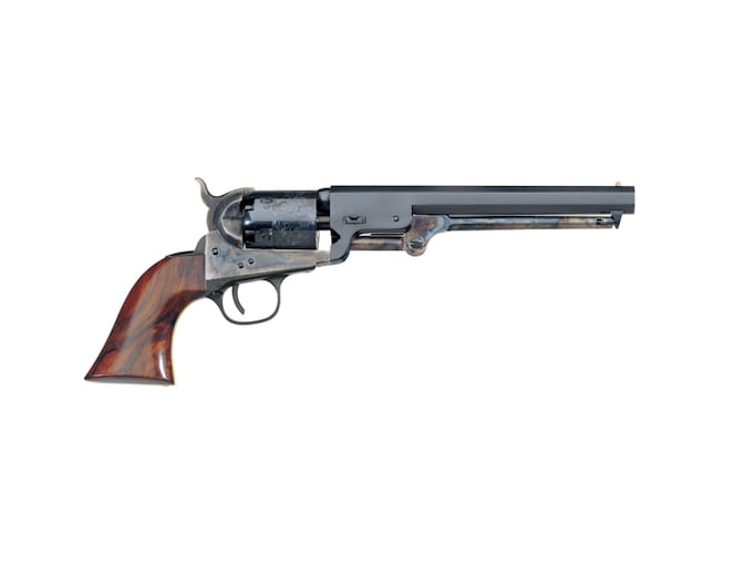 Uberti 1851 Navy London Black Powder Revolver 36 Caliber 7.5" Barrel Steel Frame Blue