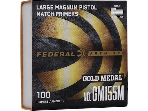 Federal Premium Gold Medal Large Pistol Mag Match Primers #155M Box of