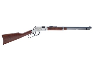 Henry Silver Eagle 2nd Edition Lever Action Rimfire Rifle 22 Long Rifle 20" Barrel Blued and Walnut Straight Grip image