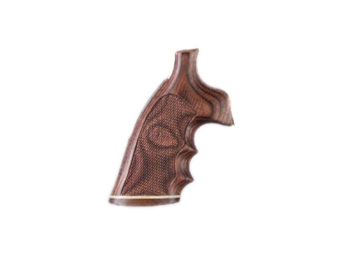 Hogue Fancy Hardwood Grips with Accent Stripe, Finger Grooves and Contrasting Butt Cap Ruger GP100, Super Redhawk Checkered