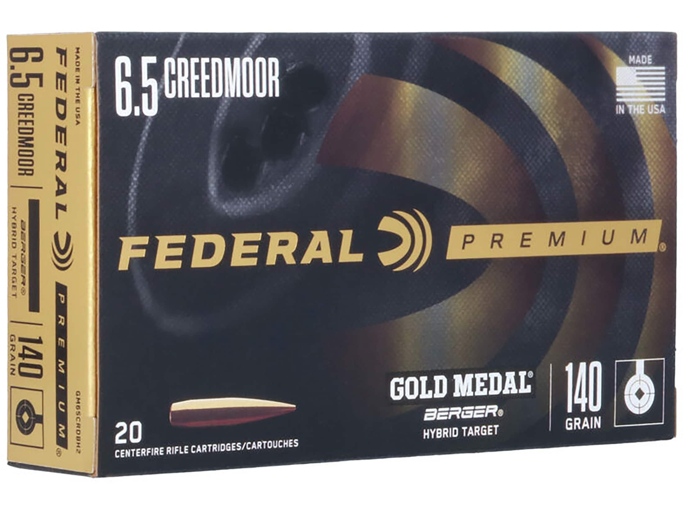 6.5 creedmoor federal premium gold 2025 medal berger