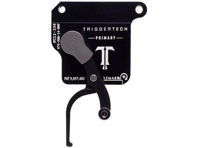 TriggerTech Primary Trigger Remington 700 Single Stage with Bottom Safety Black
