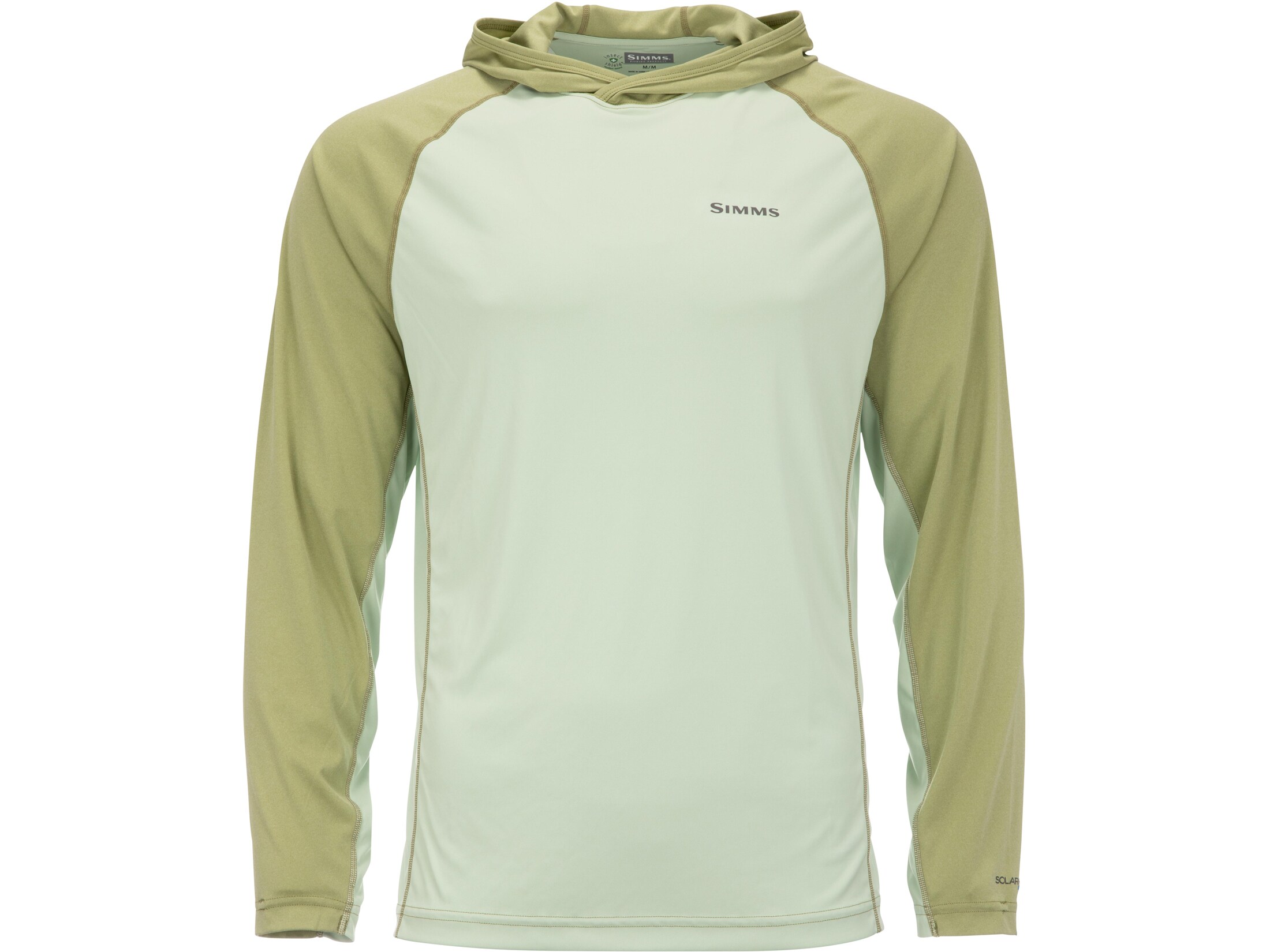 Simms Men's BugStopper SolarFlex Hoodie Light Green/Sage Heather 2XL