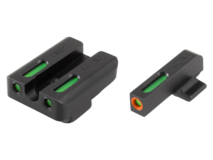 TRUGLO TFX Pro Sight Set FNX 9 Tritium / Fiber Optic Green with Orange Front Dot Outline