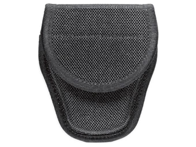 Black Nylon Handcuff Case Pouch - Universal Fit For Duty Belts With Secure Snap