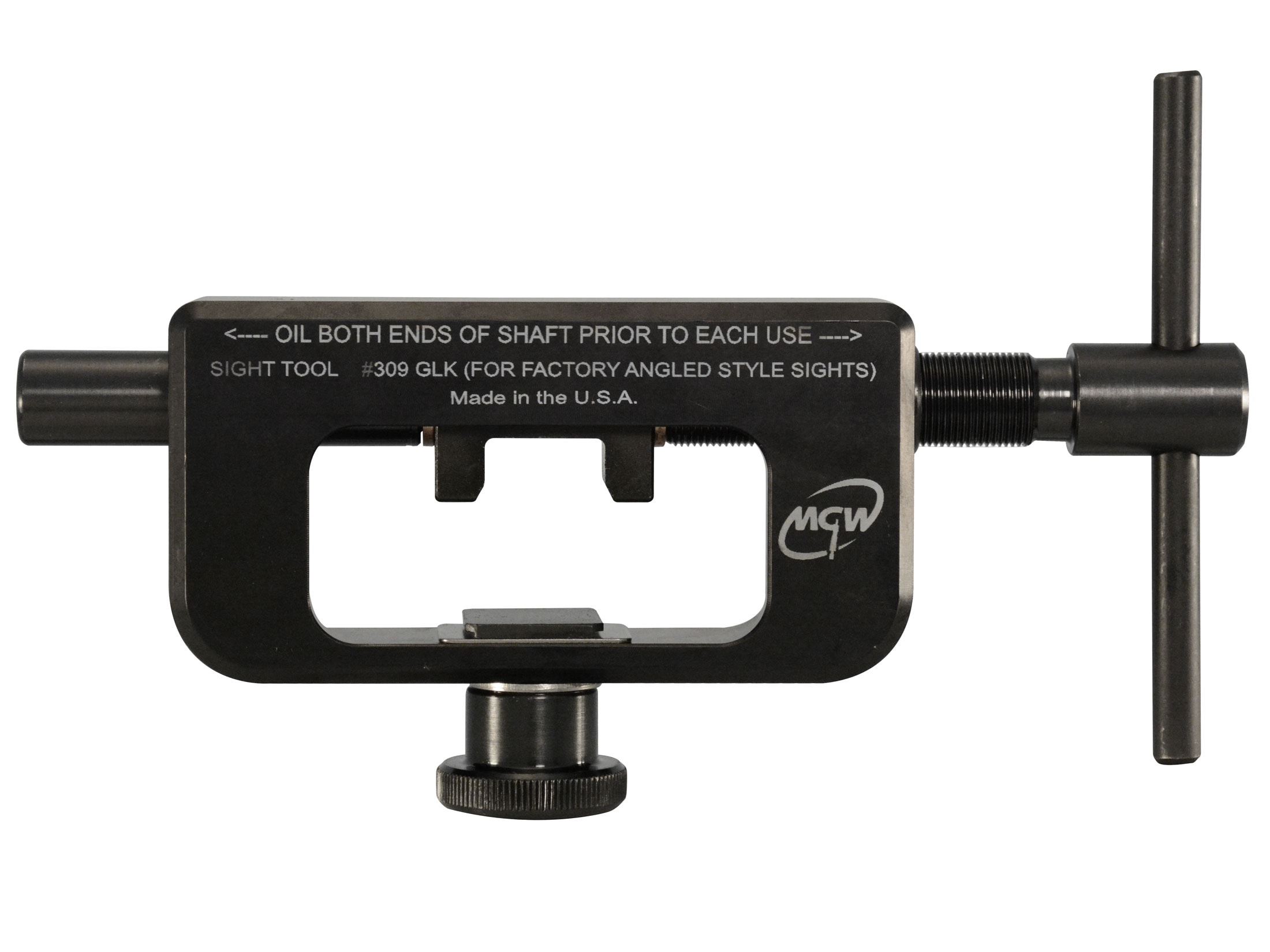 Handgun sight pusher  tool  for front & rear sights w/add block set. 