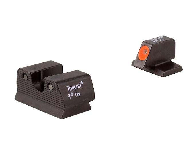 Trijicon HD Night Sight Set FN, FNX, FNS 45 ACP Steel Matte 3-Dot Tritium Green with Front Dot Outline