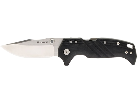 Cold Steel 3 Engage Clip Point AUS10A Folding Knife - Black (FL30DPLC10B)