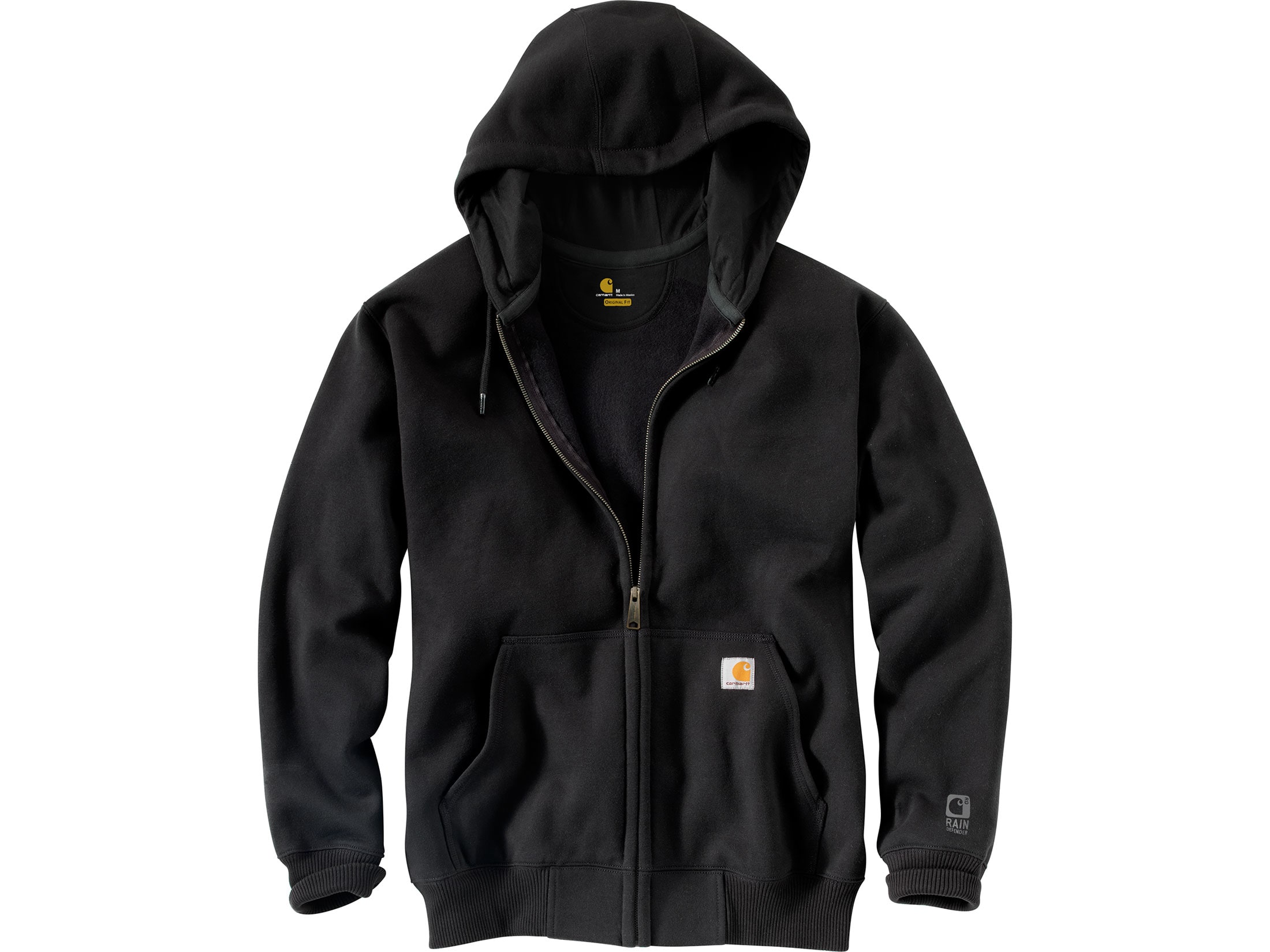 heavyweight full zip hooded sweatshirt