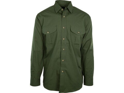 Mens Safari Shirt with Two Button Flap pockets and Button Down Collars 100%  Cotton in Long Sleeves by Tag Safari