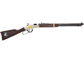 Henry Golden Boy Law Enforcement Lever Action Rimfire Rifle 22 Long Rifle 20" Barrel Blued and Walnut Straight Grip image