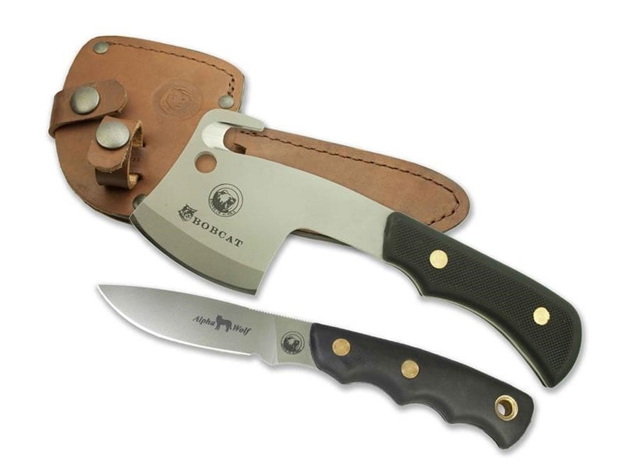 Wolf Two Tone Wood Fixed Blade Knife
