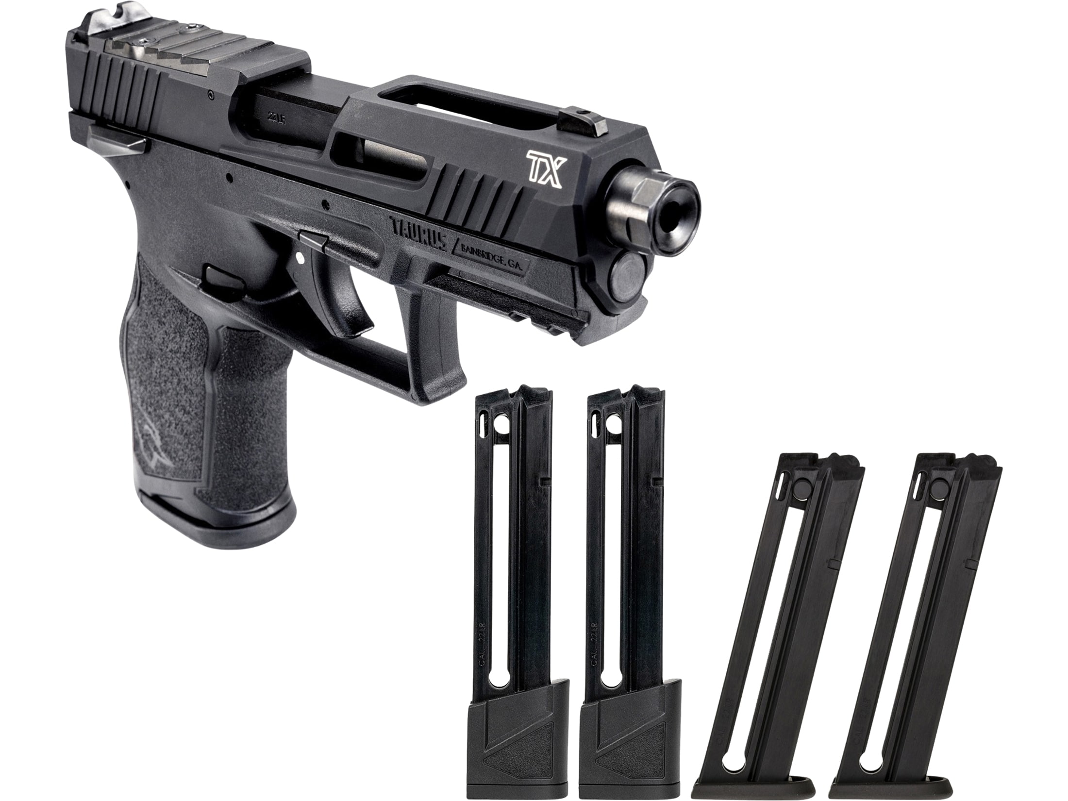 Taurus TX22 G2 Bundle 22 Long Rifle Pistol 4.6 Threaded Barrel 22+1
