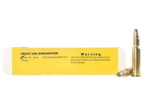 Buffalo Bore Ammo 348 Winchester 250 Grain Jacketed Flat Nose Bonded