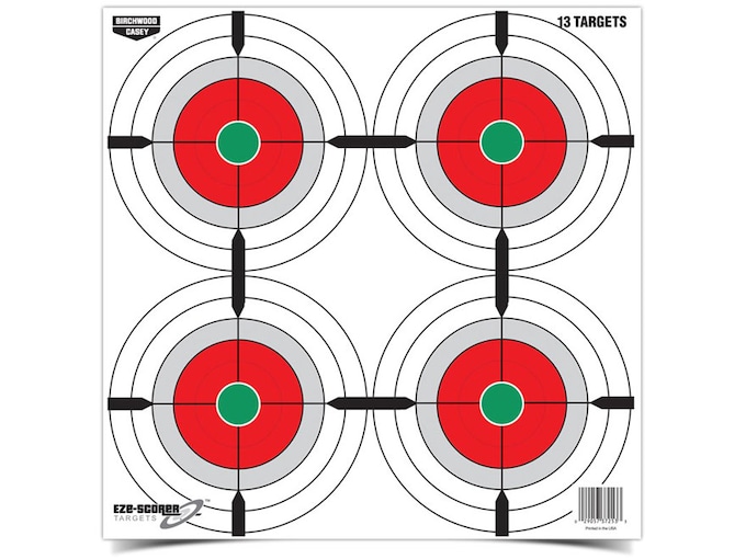 Birchwood Casey Eze-Scorer Multiple Bull's-Eye 12 Target 12PK