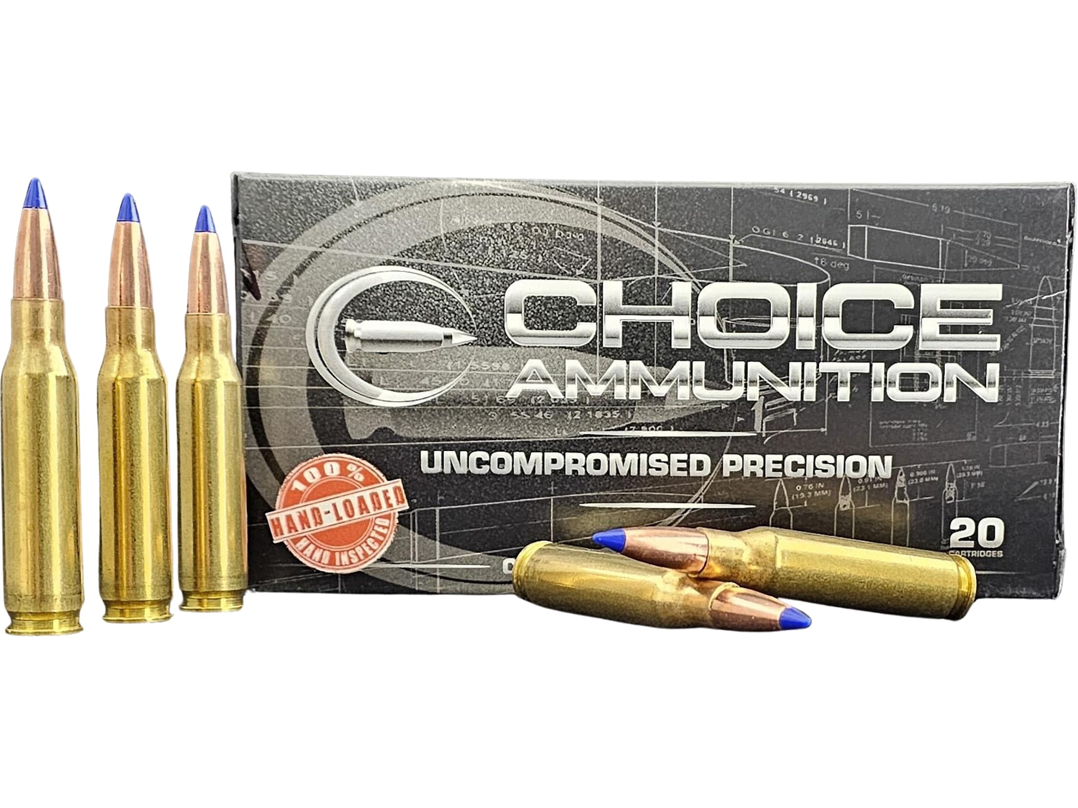 Choice 7mm-08 Remington Ammo 150 Grain Barnes Tipped Triple-Shock X Polymer Tip Lead Free Box of 20