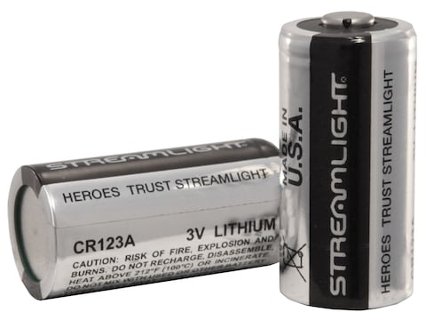 Streamlight Battery CR123A 3 Volt Lithium Pack of 2