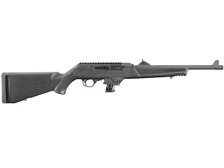 Ruger PC Carbine Semi-Automatic Centerfire Rifle 9mm Luger 16.12" Fluted and Threaded Barrel 10-Round Black and Black Fixed image