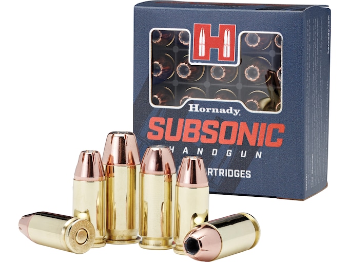 Hornady Subsonic Ammunition 9mm Luger 147 Grain XTP Jacketed Hollow Point Box of 25