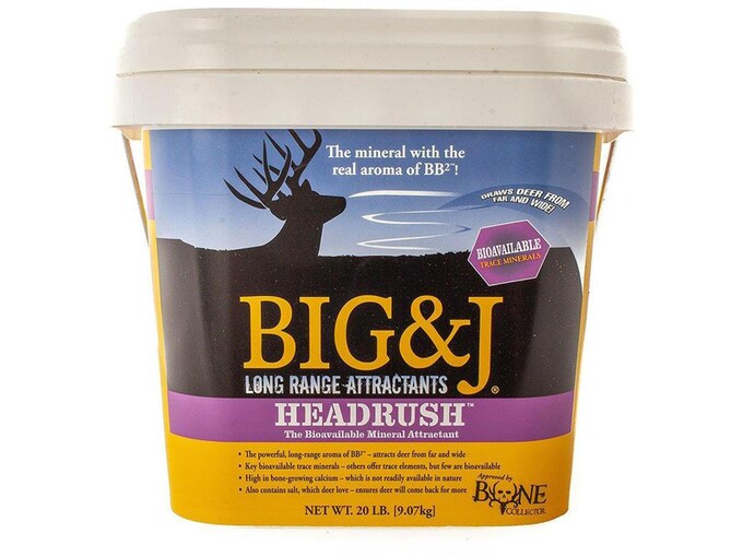 Big & J Headrush Mineral Deer Attractant Bucket 20 lb