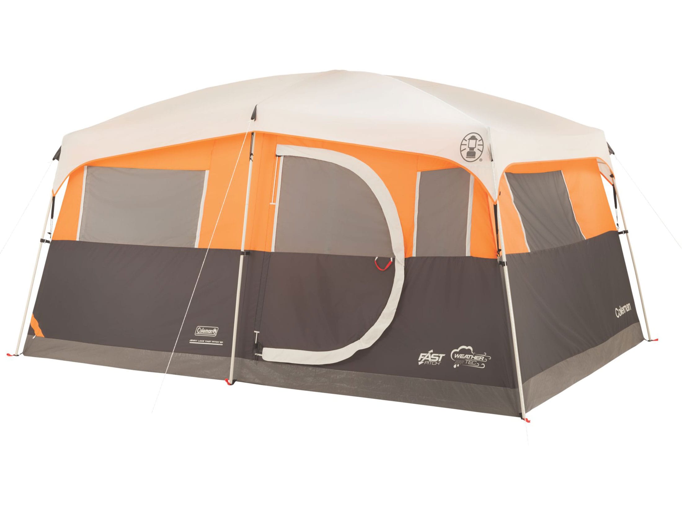 Tent with outlet closet