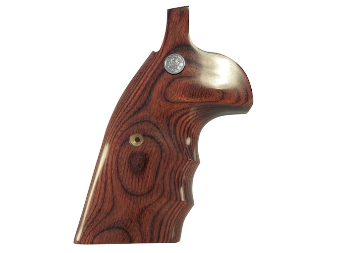 Smith & Wesson Factory Grips with Finger Grooves S&W K, L-Frame Square Butt Rosewood