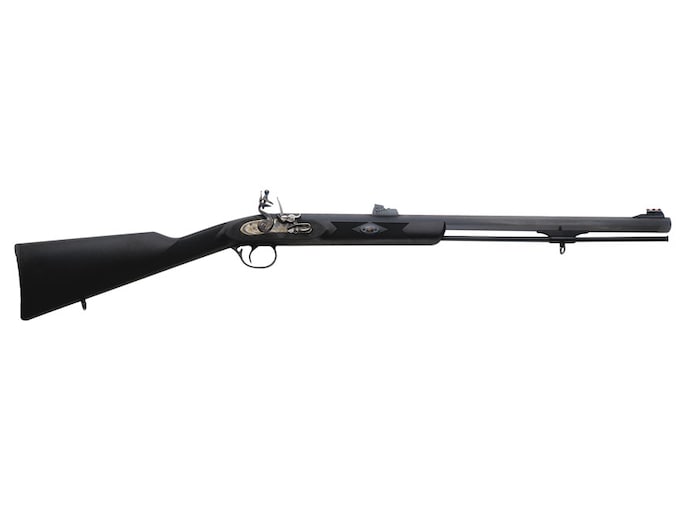 Traditions Deerhunter Muzzleloading Rifle Redi-Pak 50 Caliber Flint 24" Blued Barrel Synthetic Stock Black