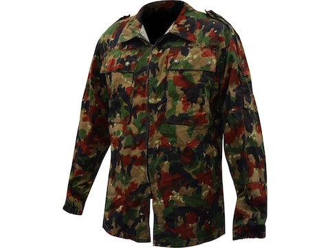 Swiss army surplus M83 field jacket in Alpenflage camo