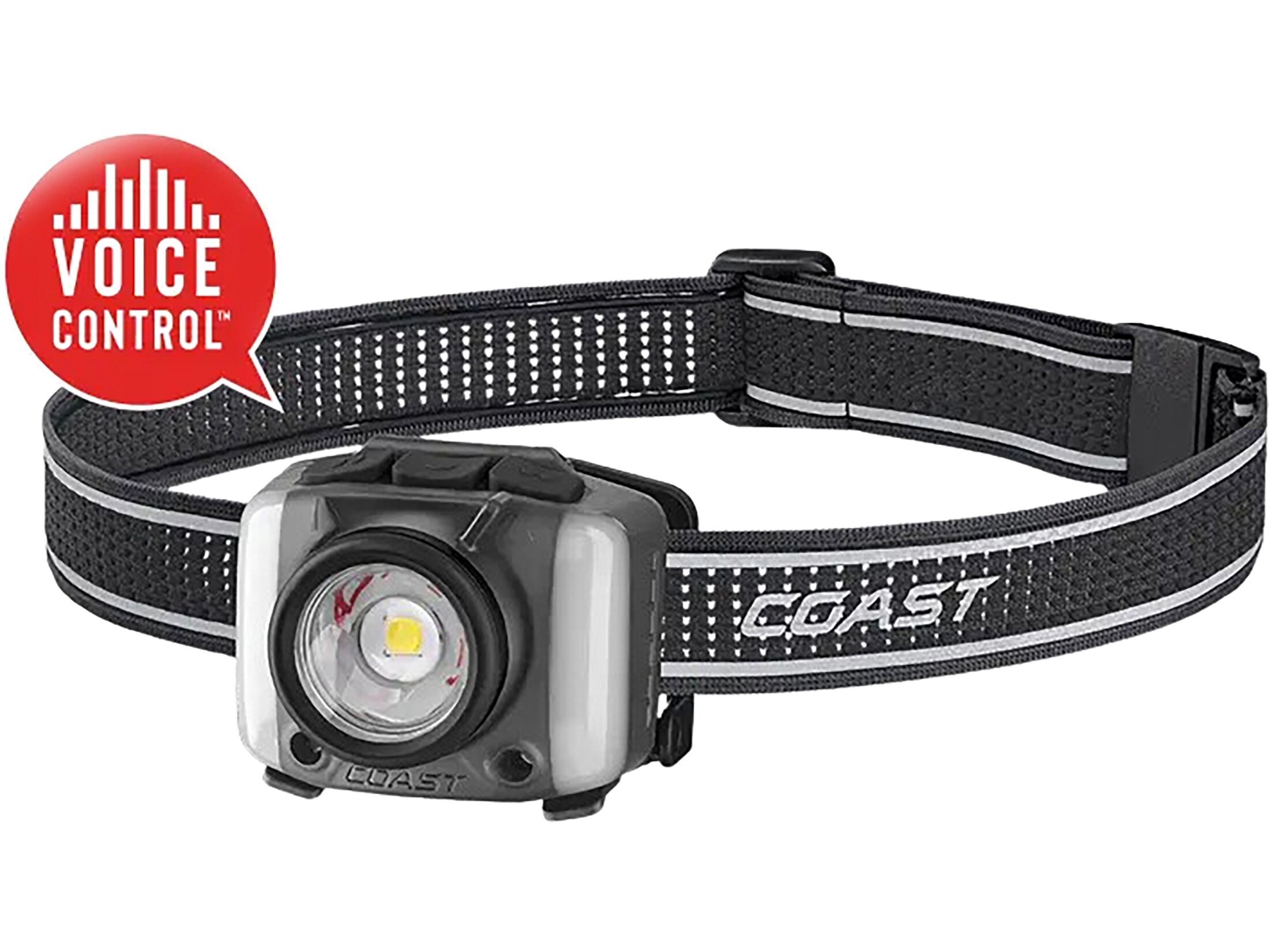 Coast FL97R Voice Control Rechargeable Headlamp Black