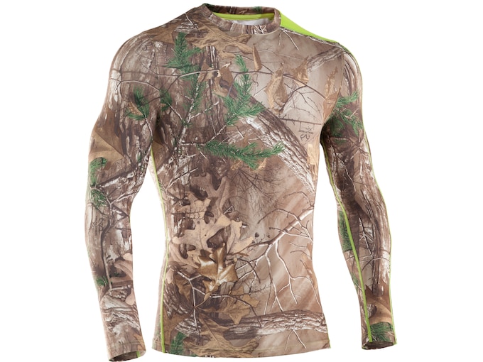 Under Armour Men's EVO Scent Control Crew Base Layer Shirt Long Sleeve