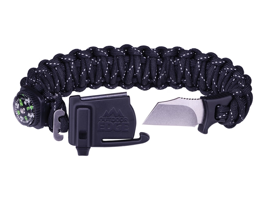 Outdoor Edge Fixed Blade Knife Paracord Bracelet 1.3