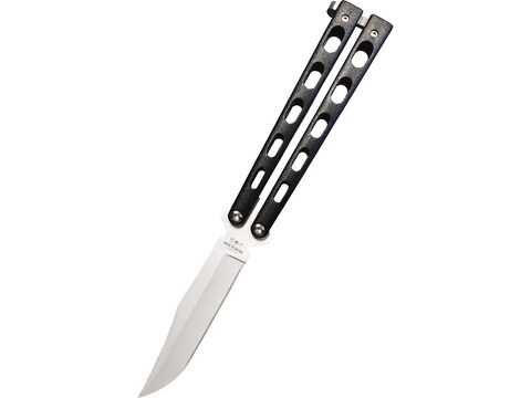 Third Balisong Black Stainless Steel, Black Butterfly Knife