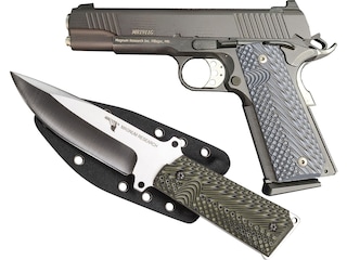 Magnum Research Desert Eagle 1911G Government Semi-Automatic Pistol 10mm Auto 5" Barrel 8-Round Black Gray with Knife image
